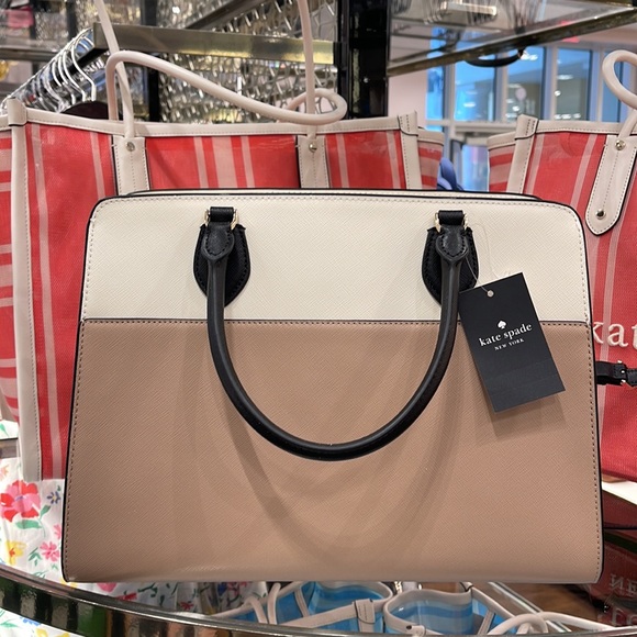 Kate Spade Madison Colorblock Saffiano Leather Medium Satchel
Tstd Hazelnut
NWT - Picture 6 of 16